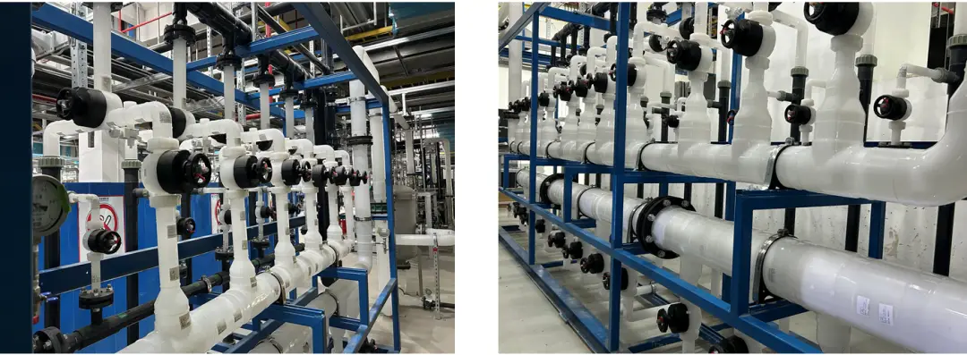 Application of sealing modules for ultrapure water cables and pipes in semiconductor plants